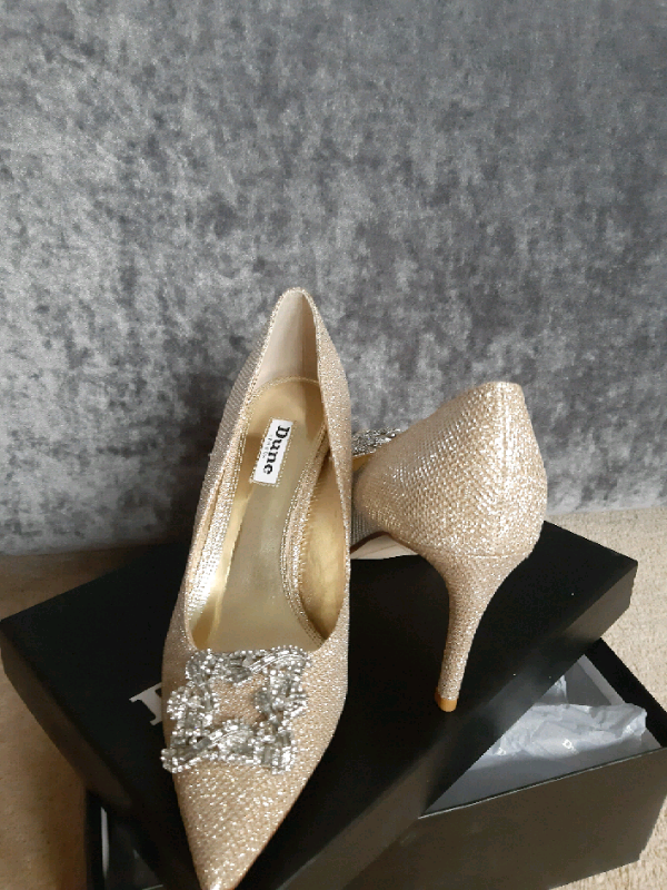 dune silver shoes and bag